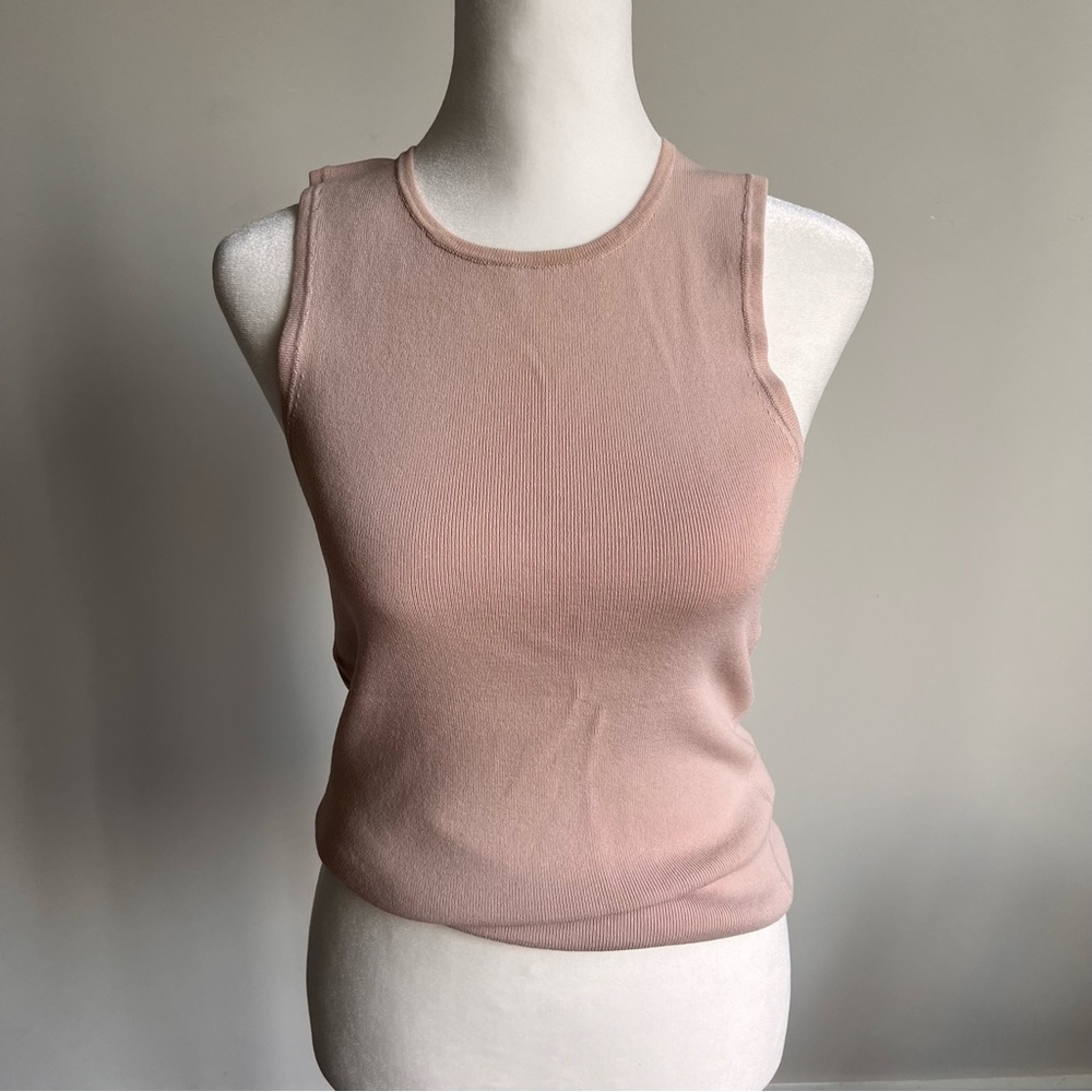 Ann Taylor Sleeveless Blush Top